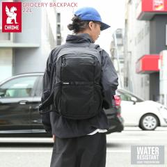 CHROME �N���[�� BJ021 GROCERY BACKPACK 22L �O���[�T���[ �o�b�N�p�b�N BLACK�yCx�z�yT�z