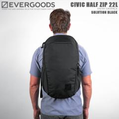 EVERGOODS Go[ObY CIVIC HALF ZIP 22L obNpbN / fCpbN SOLUTION BLACKyCxzyTz