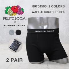 FRUIT OF THE LOOM t[cIuU[~NUMBER (N)INE 80754500 g2 PACK WAFFLE BOXER SHORTSh bt 2pbN {NT[pcyT