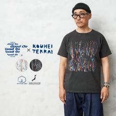 Good On�~KOUHEI TERRAI KTER-2610 HANDPAINT RECORDS S/S �N���[�l�b�NT�V���c ���{���yCx�z�yT�z