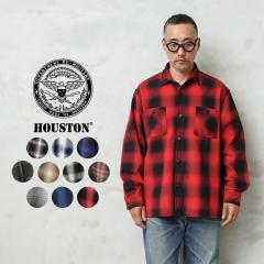 HOUSTON �q���[�X�g�� 41252 OMBRE CHECK VIYELLA SHIRT �I���u���[ �`�F�b�N �r�G�� �V���c�yR�z