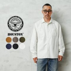 HOUSTON �q���[�X�g�� 41254 SOLID VIYELLA SHIRT �\���b�h �r�G���V���c�yR�z�b�����Y�t�@�b�V���� �A���J�W �~���^���[ �R�b�g�� �t��