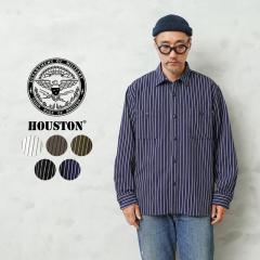 HOUSTON �q���[�X�g�� 41255 STRIPE VIYELLA SHIRT �X�g���C�v �r�G���V���c�yR�z�b�����Y�t�@�b�V���� �A���J�W �~���^���[ �t�����l��