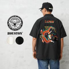 HOUSTON �q���[�X�g�� 41319 BOWLING S/S SHIRT �{�[�����O �X�J�V���c�yR�z