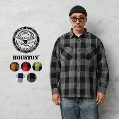 HOUSTON �q���[�X�g�� 41362 BLOCK CHECK VIYELLA SHIRT �u���b�N�`�F�b�N �r�G���V���c�yR�z