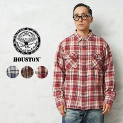 HOUSTON �q���[�X�g�� 41372 VINTAGE CHECK FLANNEL SHIRT ���B���e�[�W �`�F�b�N �t�����l�� �V���c�yT�z