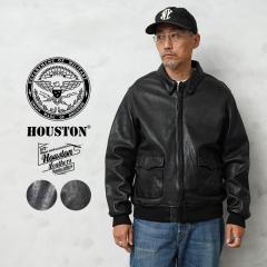 HOUSTON �q���[�X�g�� 8244 A-2 SHEEP LEATHER JACKET �V�[�v�X�L�� A-2 ���U�[�W���P�b�g�yT�z