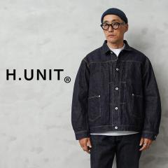 H.UNIT �G�C�`���j�b�g H-JK059 Raw Denim Work Jacket �f�j�� ���[�N�W���P�b�g ���{���yCx�z�yT�z