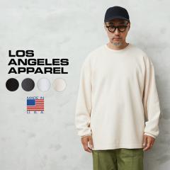 LOS ANGELES APPAREL T[XAp L-TX407GD OX[u wr[ T[} N[lbN TVc MADE IN USAyTzbY