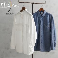 orSlow IAXE 01-8070 CHAMBRAY WORK SHIRTS Vu[Vc {yCxzyTzbY Vc gbvX 傫TCY 