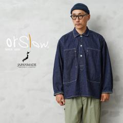 orSlow �I�A�X���E 01-8141-81 30�fS DENIM PULLOVER SHIRT JACKET �f�j�� �v���I�[�o�[ �V���c �W���P�b�g ���{���yCx�z�yT�z