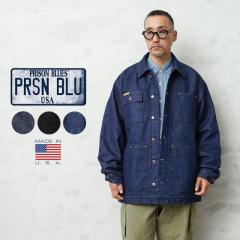 PRISON BLUES �v���Y���u���[�X PRBS620 YARD COAT LINED ���[�h�R�[�g �f�j�� �J�o�[�I�[�� MADE IN USA�yT�z�yCx�z�b���[�N�W���P�b�g 
