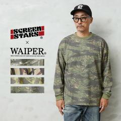 SCREEN STARS�~WAIPER 2623-488WP �N���[�l�b�N L/S �T�[�}��T�V���c CAMO RELAX FIT�yCx�z�yT�z