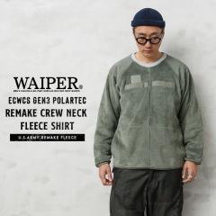 WAIPER.inc ���� �ČR ECWCS Gen3 POLARTEC�i�|�[���e�b�N�j�����C�N �N���[�l�b�N �t���[�X�V���c ���{���yI�z�yCx�z�b�����Y �g�b�v�X 