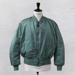 GREENBRIER IND.INC �O���[���u���C���[ �C���_�X�g���[�Y�� MADE IN USA MA-1 �t���C�g�W���P�b�g �G�A�t�H�[�X�}�[�N SAGE�yI�z�b����