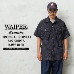 WAIPER.inc ���� �V�i �f�b�h�X�g�b�N �C�M���X�R �����C�N TROPICAL COMBAT S/S �V���c NAVY���߁yCx�z�yI�z
