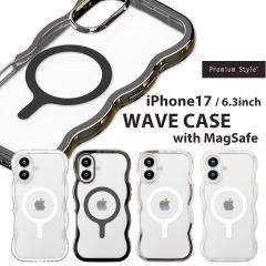 iPhone17 6.3C` MagSafeΉ EF[uP[X ACtHPV NA ^ubN ^Vo[ I[zCg [֑