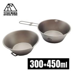 TITAN MANIA �`�^���}�j�A �V�F���J�b�v �Z�b�g 300ml + 450ml �܂肽���݃n���h���t�� �`�^���� ���y�� ��� ���� �[�^ �ڐ���t�� �L��