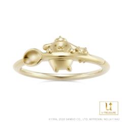 �|���|���v���� �O�b�Y �����O �w�� POMPOMPURIN �����O K18�C�G���[�S�[���h ���f�B�[�X ���� �T�����I �v���[���g