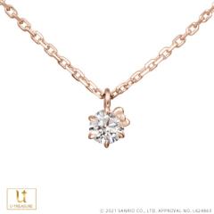 �n���[�L�e�B �O�b�Y �l�b�N���X Hello Kitty�̃��{�� �l�b�N���X K18�s���N�S�[���h�i�_�C�����j ���f�B�[�X ���� �T�����I �v���[���g 