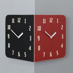 dgv Morden Retro Round Corner Clock (Black&Red) R[i[ʎv nh[h ؐʕǊ|v 