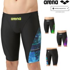 �A���[�i ARENA ���j���� �����Y WA���F���f�� ���[�V���O�X�p�b�c �n�[�t���b�O AQUA RACING ECO AQUA STRIPE-D 2025�N�H�~���f�� WAVES