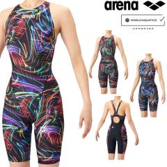 �A���[�i ARENA ���j���� ���f�B�[�X WA���F���f�� AQUA RACING ECO AQUA STRIPE-D ���[�V���O�����s�[�X�X�p�b�c �I�[�v���o�b�N �n�[�t
