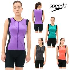 �X�s�[�h SPEEDO �t�B�b�g�l�X���� ���f�B�[�X �f�B�A�S�i�E�F�C�r�[�W�b�v�Z�p���[�c �������݃p�b�h �p�b�h�t�� Heather Stretch Pro 2