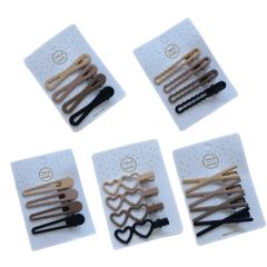 �w�A�N���b�v �w�A�s�� 5��� 4�F ���v20�Z�b�g �n�[�g  �G�b�N�X �o�b�e�� �V���v�� 6cm�`8cm �x�[�W�� �u���b�N ������ �w�A�s�� ����