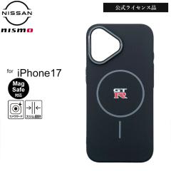 GT-R iPhone 17 �P�[�X MagSafe�Ή� �X�����P�[�X �u���b�N GTR �������C�Z���X iPhone17 �J�o�[ �ϏՌ� ���^ �y�� ���������� �V���v�� 