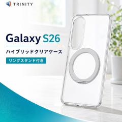 Galaxy S26 �P�[�X �N���A �����O�t �M�����N�V�[S26 �}�O�l�b�g MagSafe�Ή� �}�O�Z�[�t �N���A�P�[�X ���ɋ��� �����O �����h�~ �X�^��