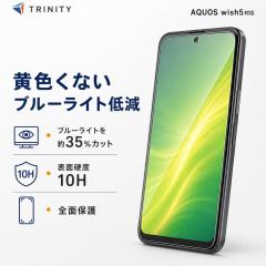 AQUOS wish5 �K���X�t�B���� �u���[���C�g�J�b�g �N���A �d�x10H ��U�h�~ �\��t���L�b�g�t�� �V���[�v �A�N�I�X ���K�i