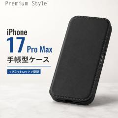 iPhone17ProMax �P�[�X �蒠�^ iPhone17 ProMax �P�[�X �蒠�^ ���킢�� iPhone 17 Pro Max �P�[�X �V���v�� �N���A �u���b�N �K���X�t��