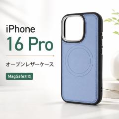 iPhone 16 Pro �P�[�X �C���O���� �Ռ��z�� MagSafe�Ή� �J�����ی� PU���U�[ TPU �u���[ �X�}�z�P�[�X �X�}�[�g�t�H���P�[�X �ی�J�o�[