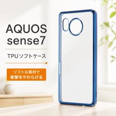 AQUOS sense7 �P�[�X ���C�E�A�E�g �Ռ��z�� �}�C�N���h�b�g���H �J�����ی� TPU �\�t�g�P�[�X META Frame �u���[ SH-53C SHG10 SH-M24 