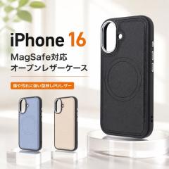 iPhone 16 iPhone 16 Pro �P�[�X �C���O���� iPhone 16 Plus iPhone 16 Pro Max �Ռ��z�� MagSafe�Ή� �J�����ی� PU���U�[ TPU �u���[ 
