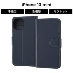 iPhone 13 mini �ϏՌ� �蒠�^�P�[�X �V���v�� �}�O�l�b�g �_�[�N�l�C�r�[ �J�[�h���[ iPhone13 mini