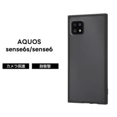 AQUOS sense6 �ϏՌ��n�C�u���b�h�P�[�X Pufful ���d�x �X�N�G�A �N���A �u���b�N ����