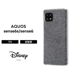 AQUOS sense6 �f�B�Y�j�[�L�����N�^�[ TPU�\�t�g�P�[�X �L���L�� �~�b�L�[�}�E�X �L�����N�^�[ ���킢�� ����