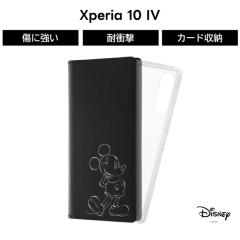 Xperia 10 IV �P�[�X �蒠�^ �f�B�Y�j�[ �~�b�L�[ �L�����N�^�[ �ϏՌ� ���킢�� �J�o�[ Xperia10IV SOG07 SO-52C �蒠�^�P�[�X �G�N�X�y
