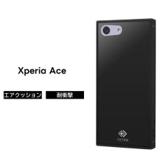 Xperia Ace �P�[�X �u���b�N SO-02L  �ϏՌ� �V���v�� �������