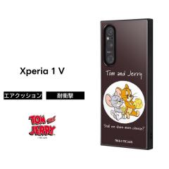 Xperia 1 V �P�[�X �g���ƃW�F���[ �^�t�B�[ Xperia1V SO-51D SOG10 �G�N�X�y���A ���� �}�[�N�t�@�C�u �ϏՌ� �\�t�g �n�[�h �X�}�z�P�[
