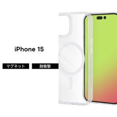 iPhone 15 �P�[�X �N���A �}�O�l�b�g�t�� iPhone15 �A�C�t�H��15 �N���A�P�[�X �n�C�u���b�h�P�[�X �ϏՌ� �\�t�g �n�[�h �X�}�z�P�[�X 