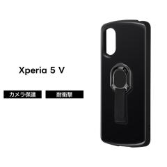 Xperia 5 V �P�[�X �X�}�z�����O �����O�t�� �u���b�N Xperia5V SO 53D SOG12 XQ DE44 �ϏՌ� �V���v�� �\�t�g �n�[�h �X�}�z�P�[�X