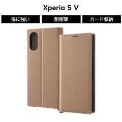 Xperia 5 V �P�[�X �u���E�� �蒠�^ Xperia5V SO-53D SOG12 XQ-DE44 ���U�[�P�[�X �ϏՌ� ��v �V���v�� �\�t�g �n�[�h �X�}�z�P�[�X �J