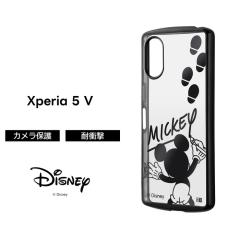 Xperia 5 V �P�[�X �~�b�L�[ �f�B�Y�j�[ �N���A�P�[�X Xperia5V SO-53D SOG12 XQ-DE44 �t���[�� ���^���b�N �\�t�g�P�[�X �X�}�z�P�[�X 
