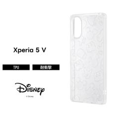 Xperia 5 V �P�[�X �~�b�L�[ �f�B�Y�j�[ �N���A Xperia5V SO 53D SOG12 XQ DE44 �G�N�X�y���A �L���L�� �\�t�g �\�t�g�P�[�X �X�}�z�P�[