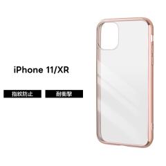 iPhone 11 XR �P�[�X �N���A�P�[�X �s���N iPhone11 iPhoneXR �N���A �t���[���J���[ �ϏՌ� �V���v�� �n�C�u���b�h�P�[�X �X�}�z�P�[�X 