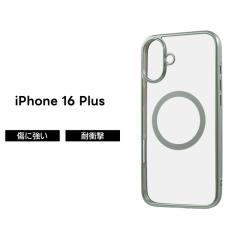 iPhone 16 Plus �P�[�X �N���A MagSafe�Ή� iPhone16Plus �A�C�t�H�� 16�v���X �}�O�l�b�g �[�d ���� �O���[�� �\�t�g �n�[�h �X�}�z�P�[