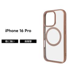 iPhone 16 Pro �P�[�X �N���A MagSafe�Ή� iPhone16Pro �A�C�t�H�� 16�v�� �}�O�l�b�g �[�d �s���N �S�[���h �\�t�g �n�[�h �X�}�z�P�[�X